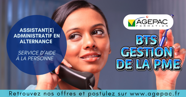 Assistant(e) Administratif(ve) (H/F) - BTS GPME en Alternance au sein d'une entreprise de service d'Aide à la Personne | REF929