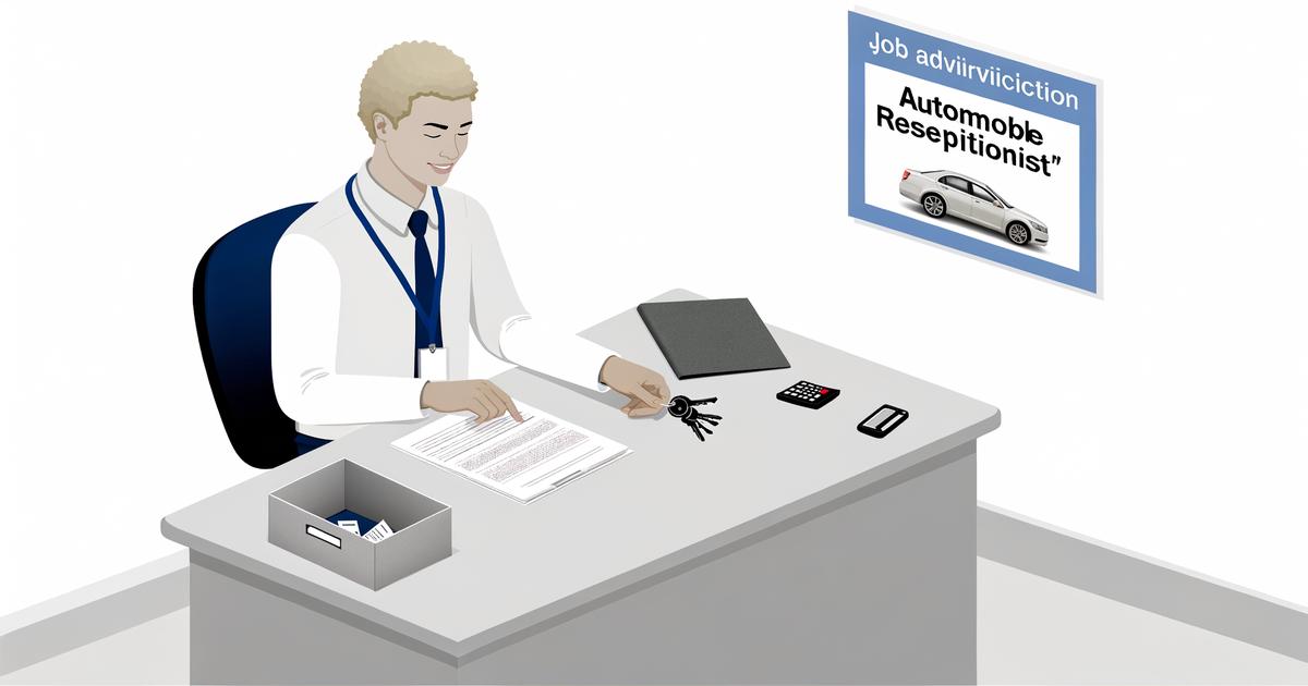 RECEPTIONNAIRE AUTOMOBILE H/F