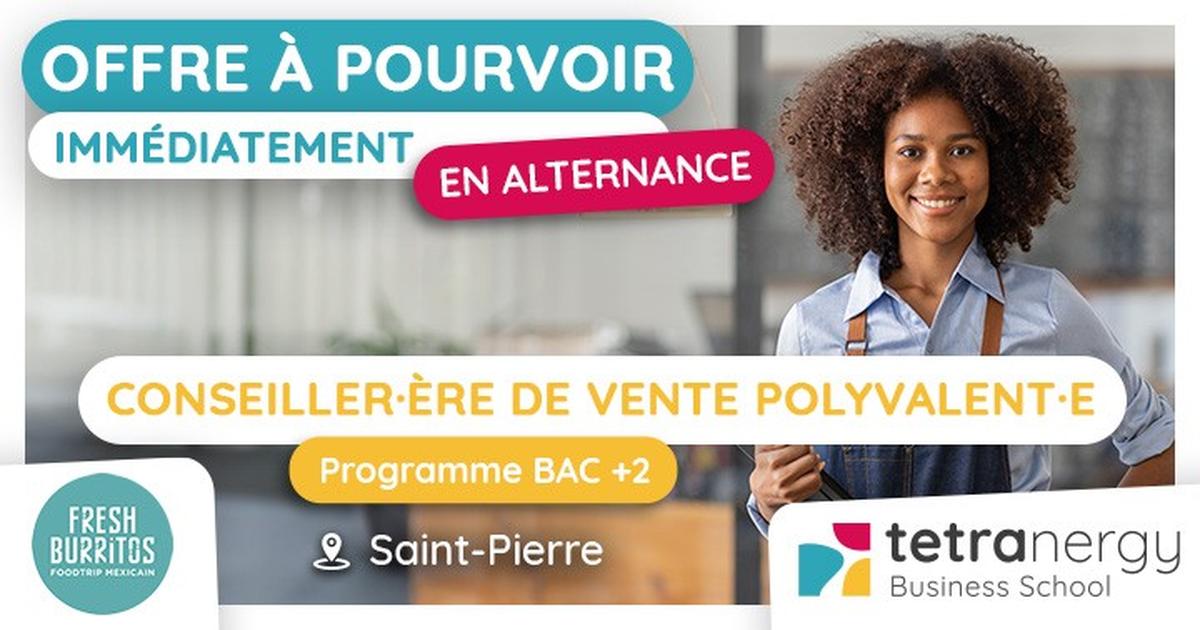 CONSEILLER·ÈRE DE VENTE POLYVALENT·E EN RESTAURATION (Saint-Pierre)