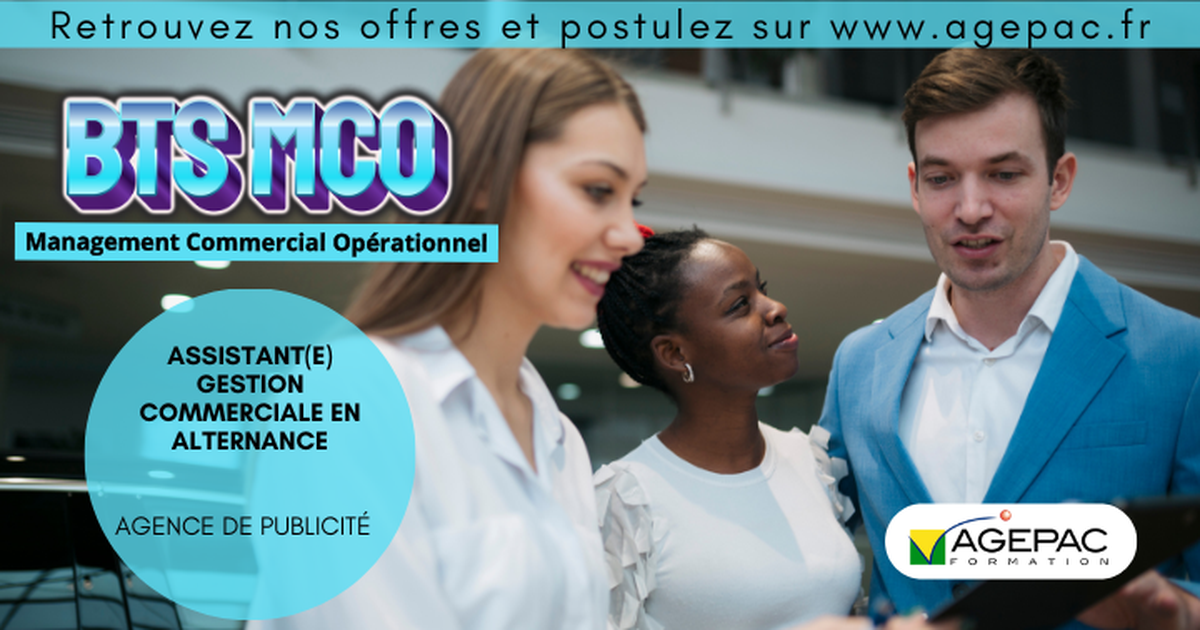 ASSISTANT(E) GESTION COMMERCIALE - BTS MCO EN ALTERNANCE - AGENCE DE PUBLICITÉ | REF967