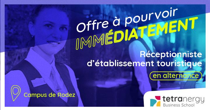 RÉCEPTIONNISTE EN ÉTABLISSEMENT TOURISTIQUE H/F (Laguiole)