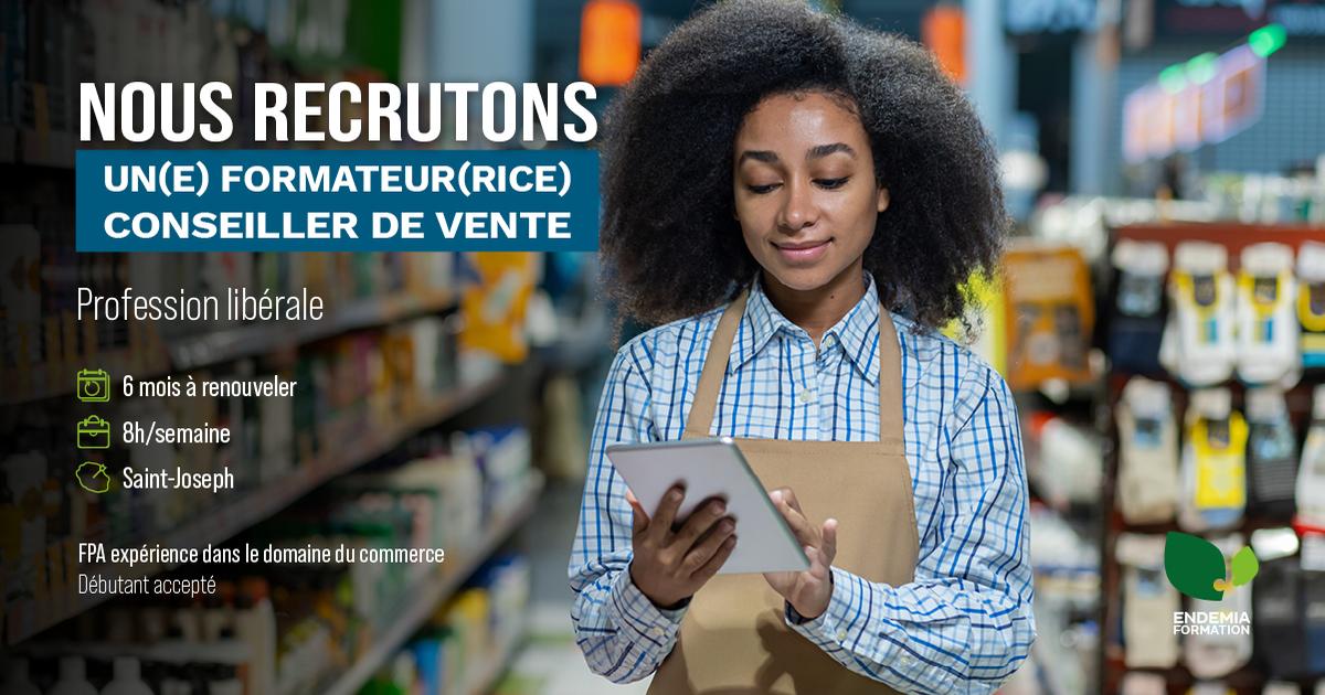 FORMATEUR CONSEILLER DE VENTE H/F