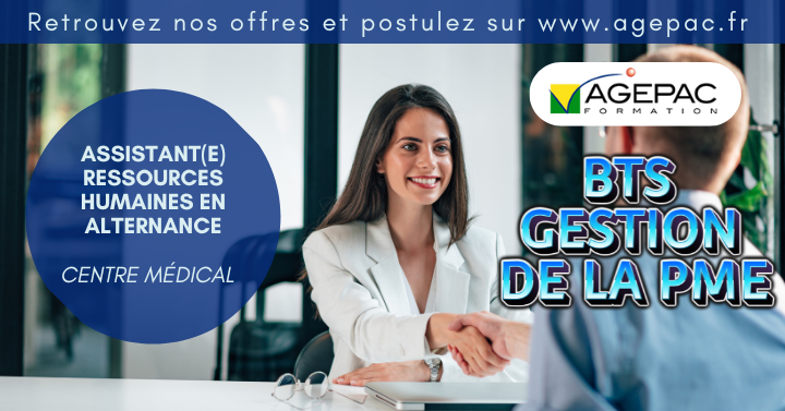 ASSISTANT(E) RESSOURCES HUMAINES (H/F) - BTS GPME en Alternance - Centre médical | REF957