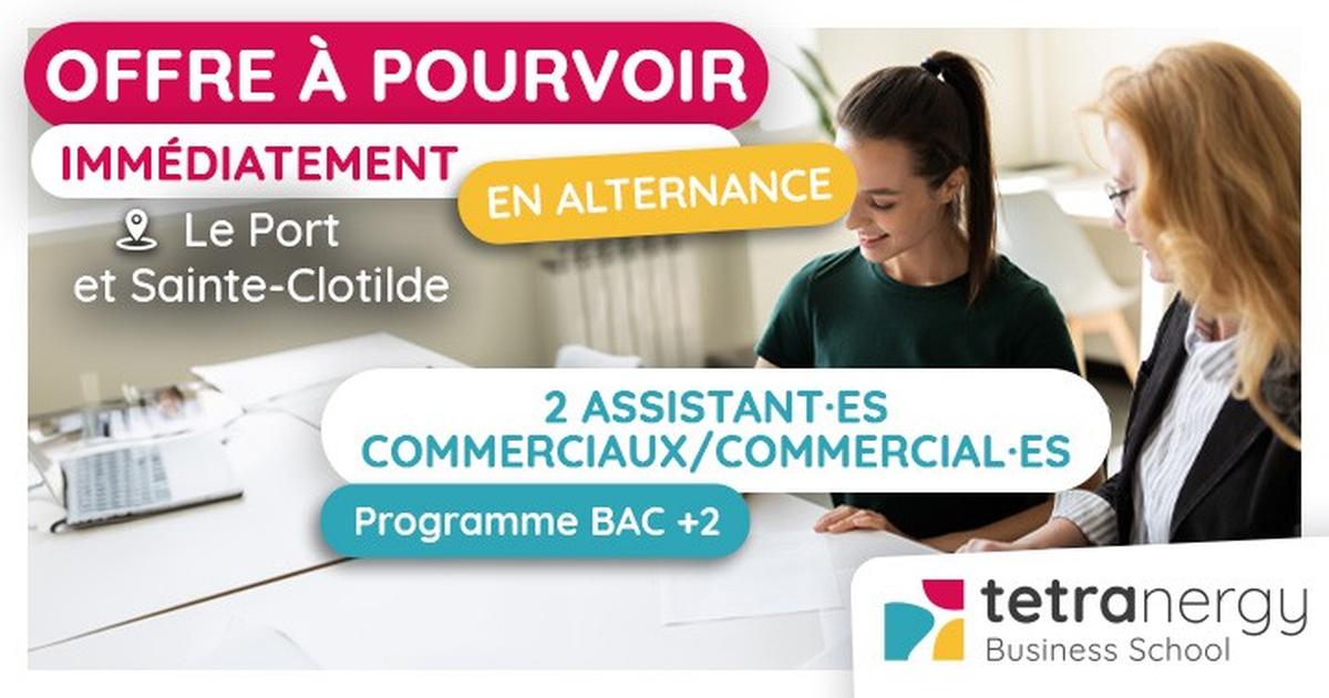 ASSISTANT·ES COMMERCIAUX/COMMERCIAL·ES (Le Port et Sainte-Clotilde)