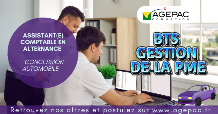 ASSISTANT(E) COMPTABLE (H/F) - BTS GPME EN ALTERNANCE – Concession Automobile - 2 postes  | REF953