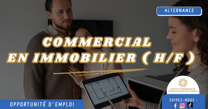 Commercial en Immobilier H/F